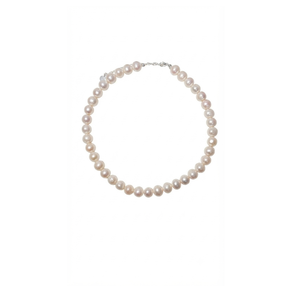 Fefina Trinity Row Pearl Necklace